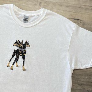 Men’s Doberman Dog T-Shirt Medium